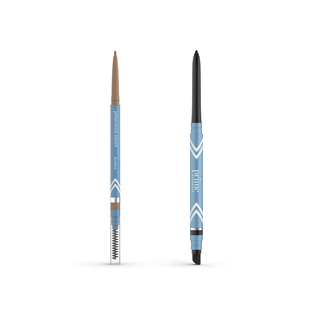 PrimeBrow Pencil + PrimeEyes Glide Eyeliner