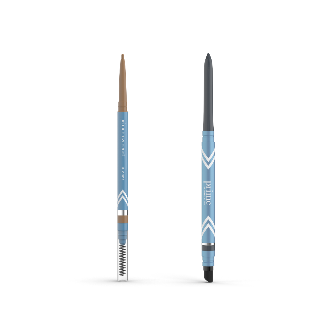 PrimeBrow Pencil + PrimeEyes Glide Eyeliner