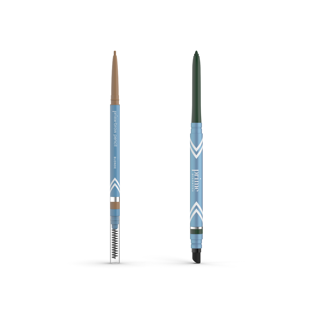 PrimeBrow Pencil + PrimeEyes Glide Eyeliner